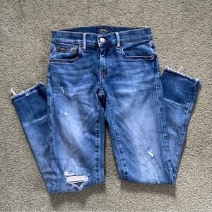 Ralph Lauren Distressed Blue Jeans